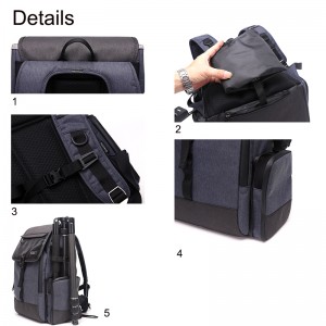 Diat BRTSM31 Fotografía profesional Trípode Lente Mochila Cámara de viaje al aire libre Video Mochila