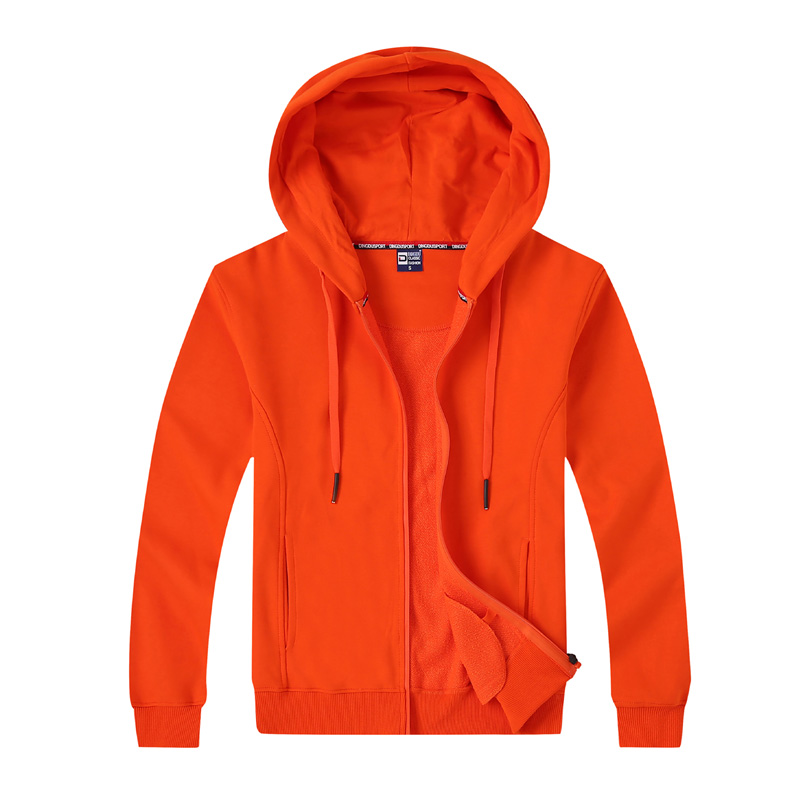 Chaqueta con capucha # 8027-Full-Zip LightWeight Uni Color Hooded
