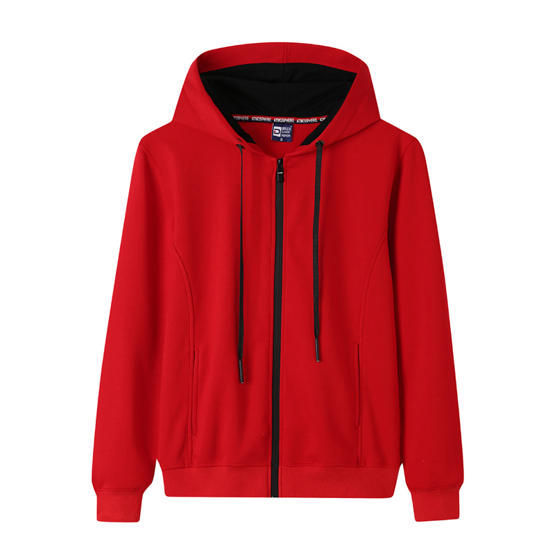 Chaqueta con capucha # 8029-Full-Zip LightWeight Contrast color con capucha