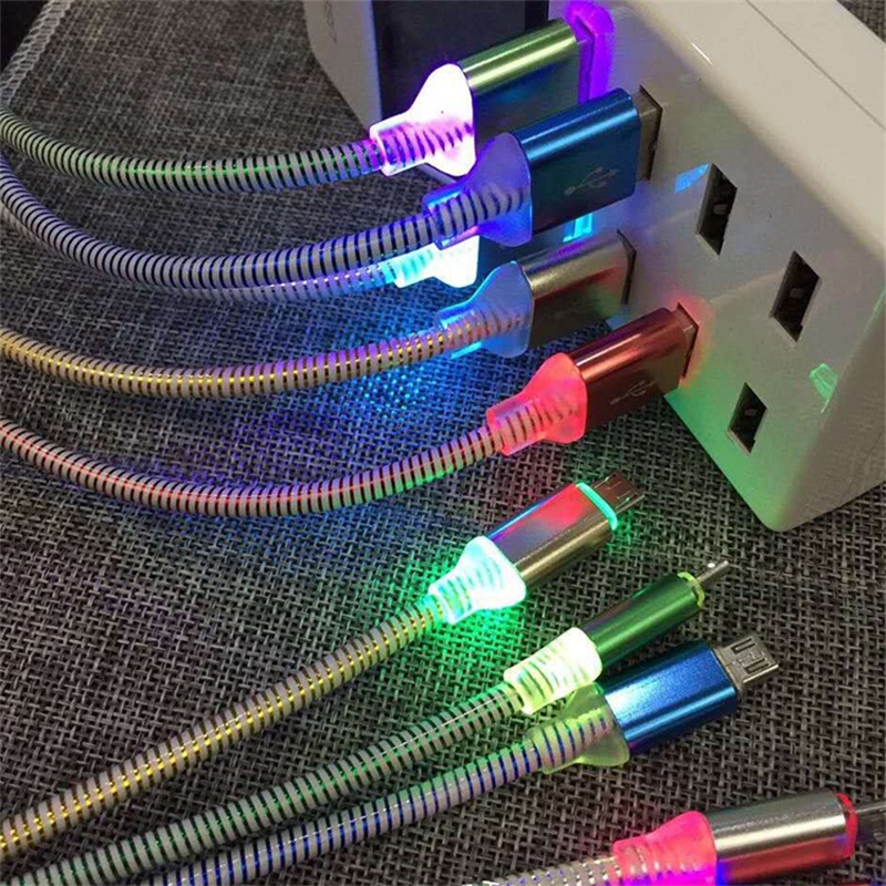 LED bling bling cable de datos