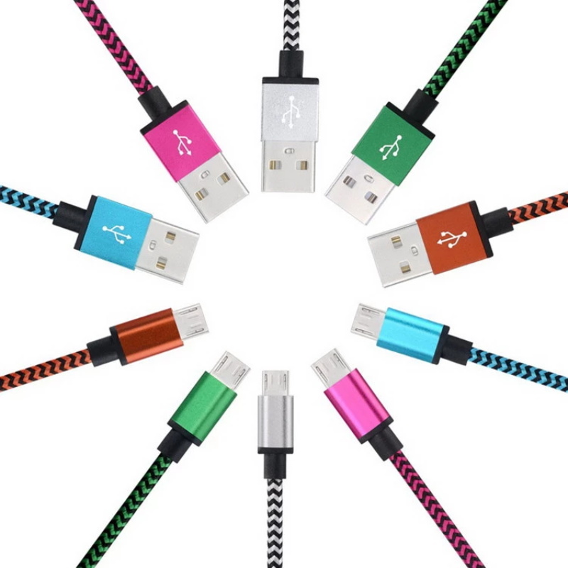 Cable de datos trenzado de nylon