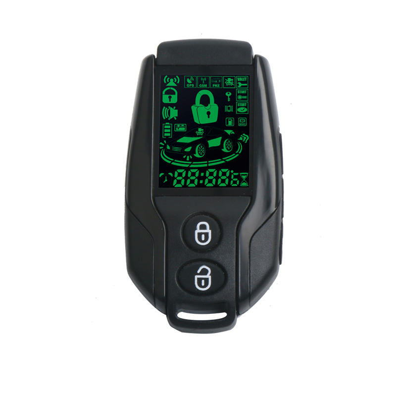 código de salto bidireccional controlador remoto lcd seguridad del automóvil sistema de alarma automática