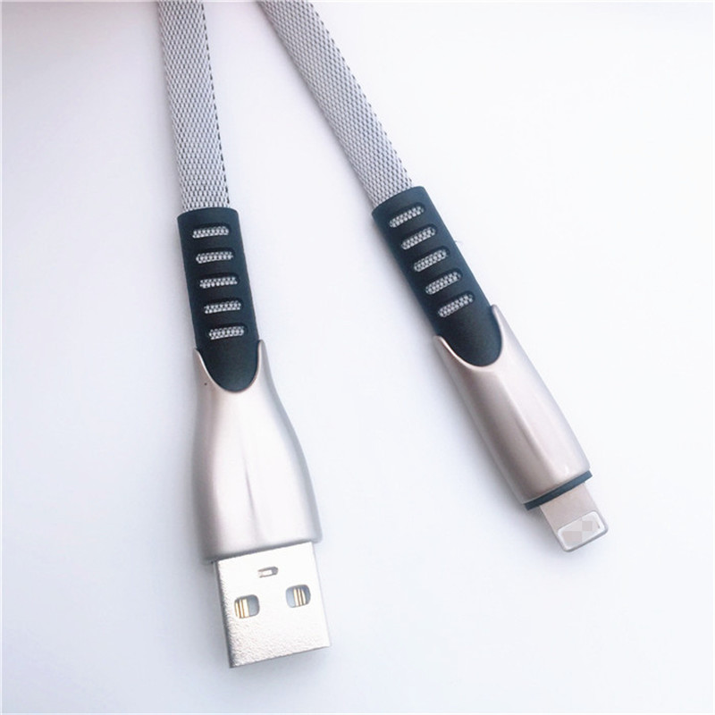 KPS-1001CB 8PIN Venta al por mayor 1m de carga rápida fuerte USB 2.0 8pin cable de carga y sincronización