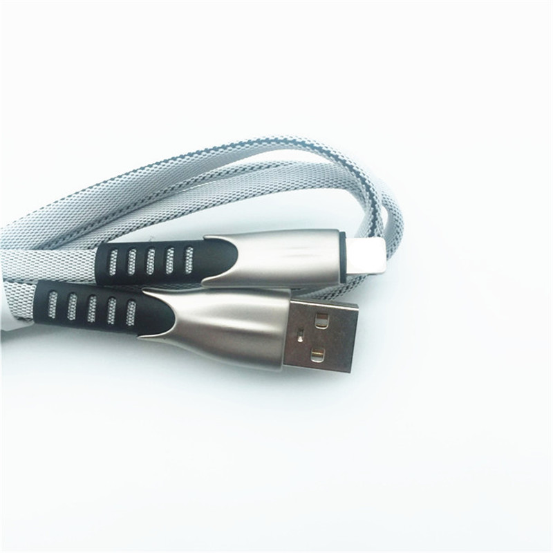 KPS-1001CB 8PIN Venta al por mayor 1m de carga rápida fuerte USB 2.0 8pin cable de carga y sincronización
