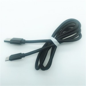 KPS-1005CB TIPO C 2 m de alta calidad OD4.5MM de carga rápida 2.4A C tipo cable de teléfono de datos