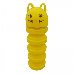 Bolígrafo de silicona con cremallera personalizada Estuche de lápices divertido