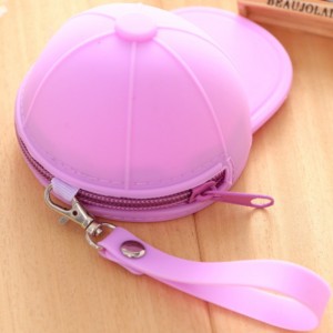 Monedero de silicona cero billetera gorra de béisbol monedero mini lindo sombrero bolsa de llaves bolso de mano de silicona cero billetera