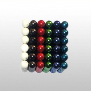Tamaño personalizado N35 NdFeB educativo colorido esfera de imán