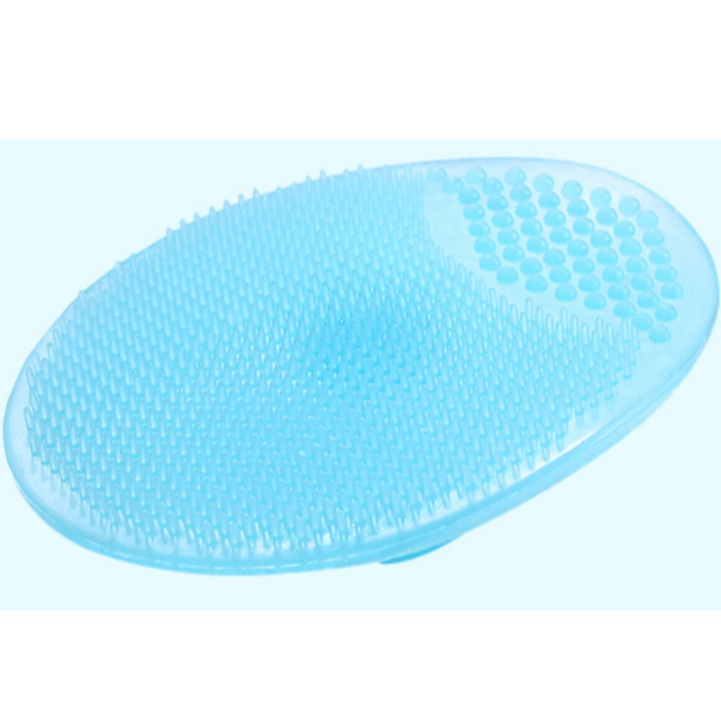 Cepillo de limpieza para masajes de silicona para bebés, cepillo de baño para bebés, cepillo para lavar el cabello del bebé