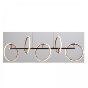 Lámpara colgante con tira LED redonda y función de ajuste