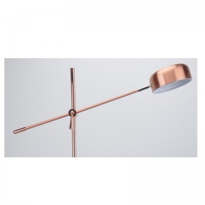 Lámpara de pie con función de ajuste y base plana