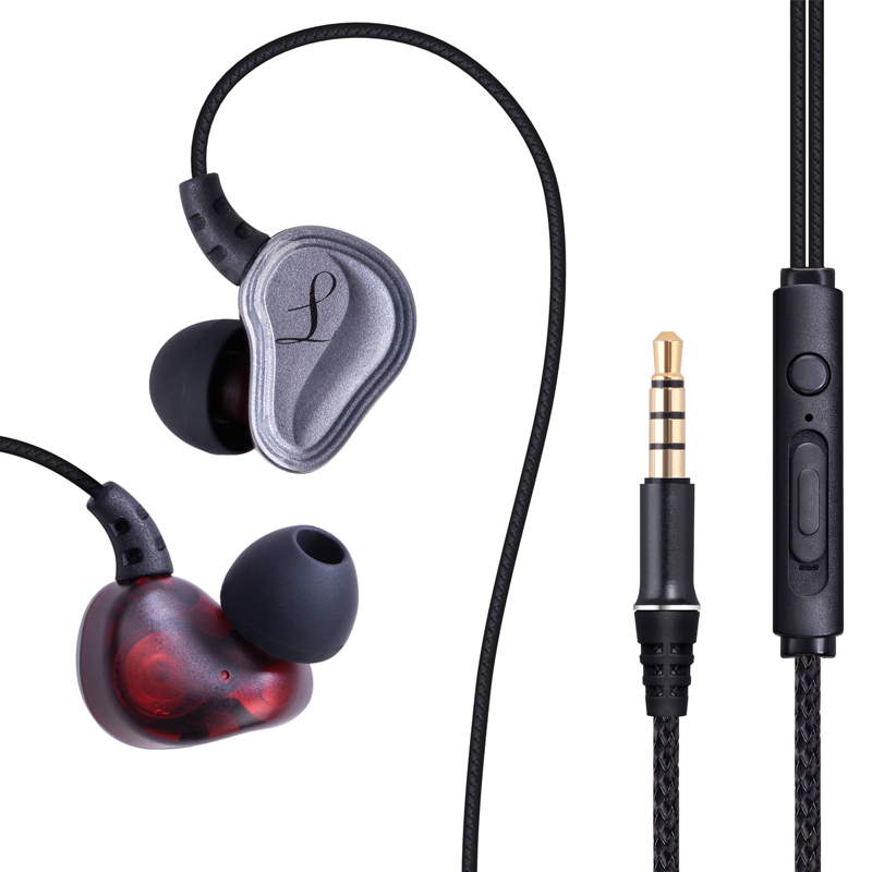 Nuevo Earhook Sport Dual Dynamic Driver Auricular con cable