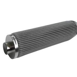 Filtros de fusión en caliente plisados ​​de acero inoxidable