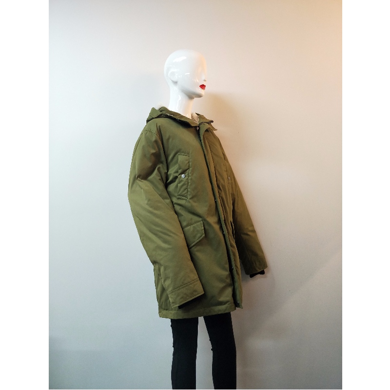 ABRIGO CON CAPUCHA KHAKI DE SEÑORA RLWPC0088