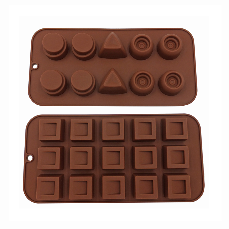 Moldes de chips de molde de chocolate de silicona de 10 cavidades