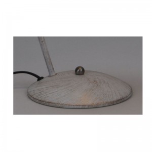 Lámpara de mesa con función de ajuste de pantalla de metal y oro cepillado blanco