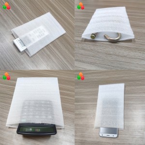 Bolsa de espuma de epe antiestática impermeable a prueba de golpes transparente a prueba de golpes PE PO película engrosada bolsa de embalaje de polietileno expandido