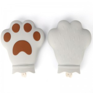 Bolso de agua caliente de silicona mini bolso cálido de terciopelo de lana antiexplosión