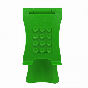 Soporte de teléfono plegable de silicona ajustable verde