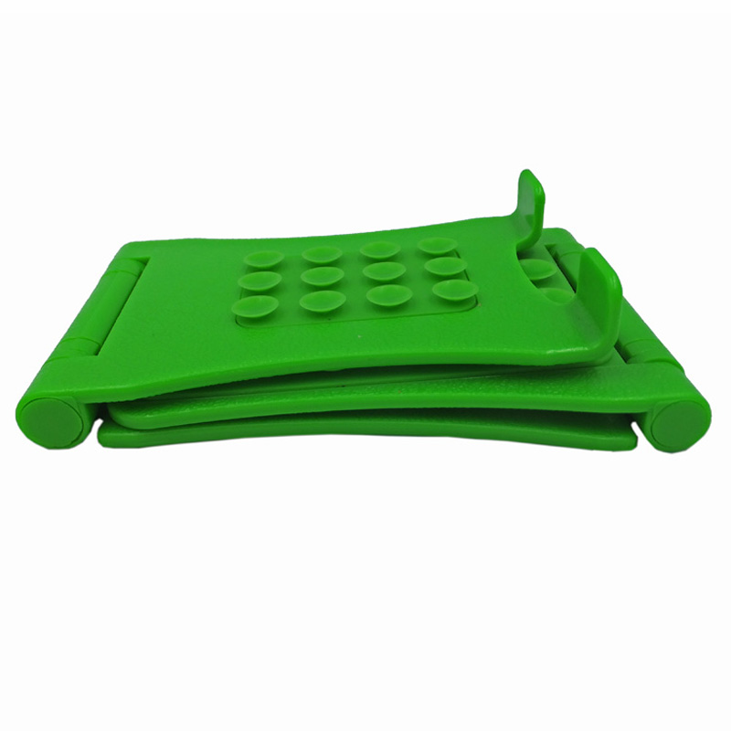 Soporte de teléfono plegable de silicona ajustable verde