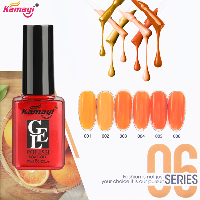 Kamayi Venta caliente Color de manicura vegana Kit de esmalte de uñas de gel profesional Kit Colores Etiqueta privada Orgánica Uv Led Gel Gel Esmalte de uñas