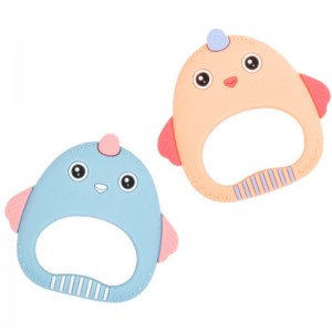 Silicona baby gum cute chicle de pollo anti-mordedura mano aplacar molares juguete productos maternos e infantiles