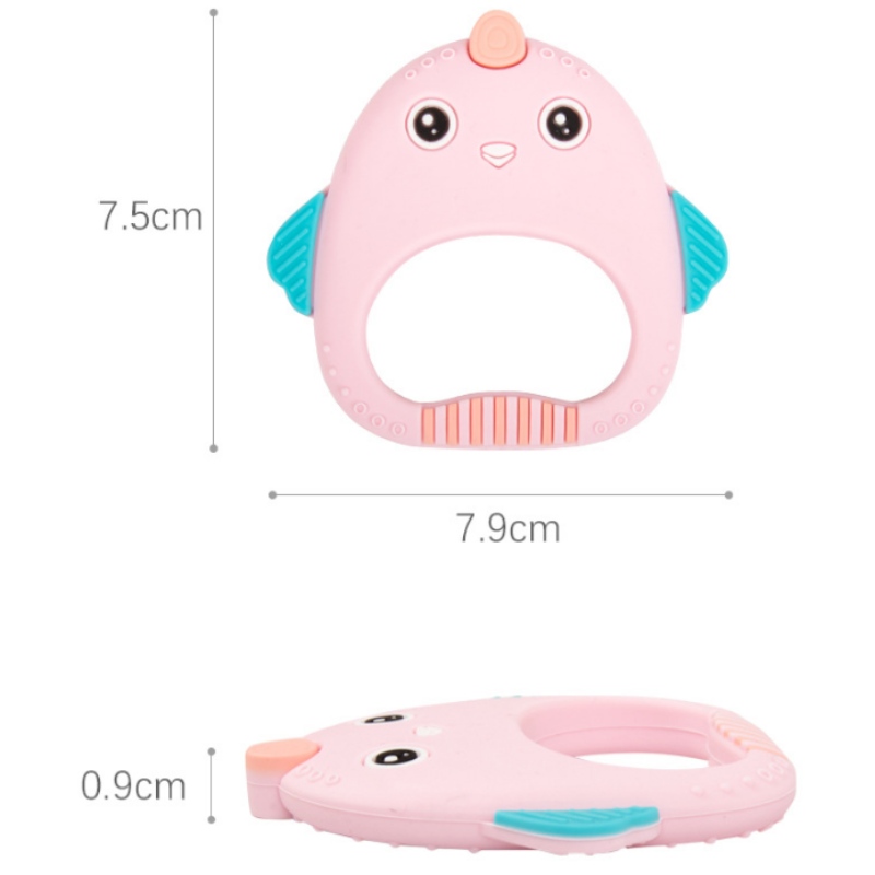 Silicona baby gum cute chicle de pollo anti-mordedura mano aplacar molares juguete productos maternos e infantiles