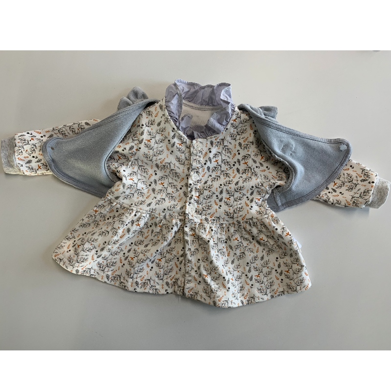 VESTIDO ESTAMPADO HOJA INFANTIL RLCD0001