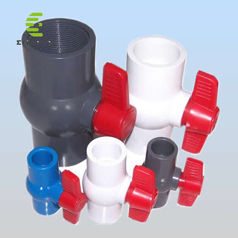 Las válvulas de bola compactas de PVC manuales para agua potable
