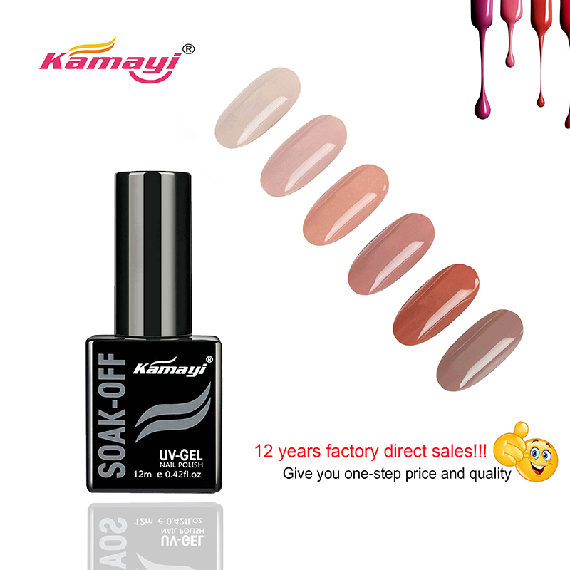 Esmalte de uñas de gel LED Kamayi para uñas de arteLos mejores precios esmalte de gel uv de color Gel de color mineral UV