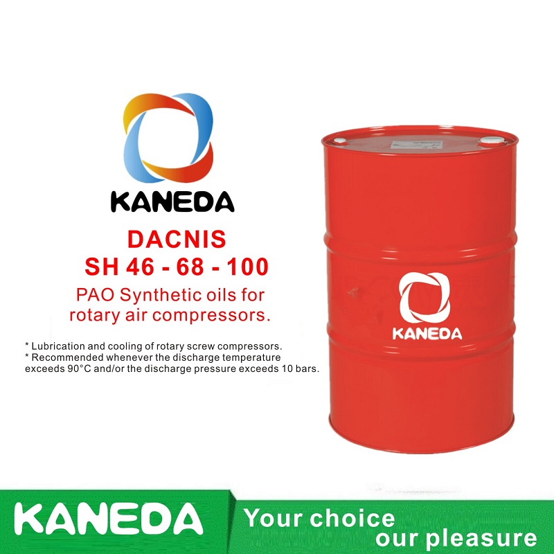 KANEDA DACNIS SH 32- 46-68-100 PAO Aceites sintéticos para compresores de aire rotativos.