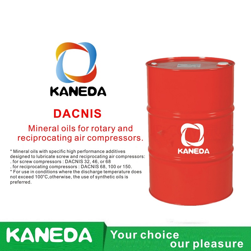 KANEDA DACNIS Aceites minerales para compresores de aire rotativos y reciprocantes