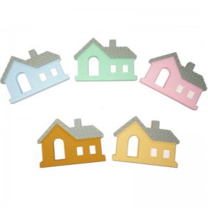 Nueva goma de silicona popular producto de silicona caliente molares para bebés cadena de pezón de goma