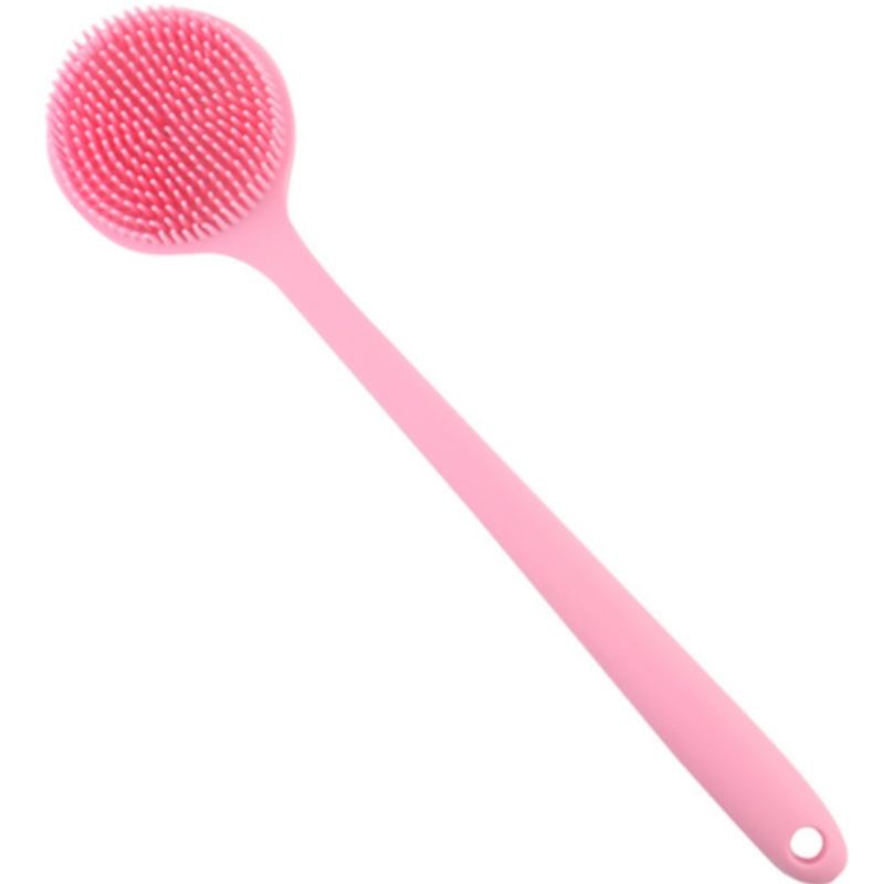 Cepillo de baño de silicona mango largo artefacto de baño mango largo multifuncional cepillo de baño cepillo de baño
