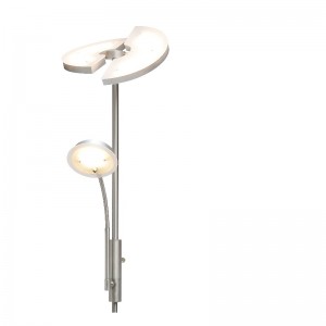 Lámpara de pie LED de alto voltaje para madre e hijo con panel LED semicircular