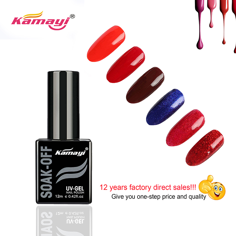 Kamayi 72 Color esmalte de gel de uñas de alta calidad Shimmer de larga duración Soak Off Gel Polish GP071
