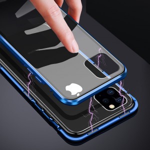 Para iPhone 11 Estuche Estuche de teléfono de adsorción magnética