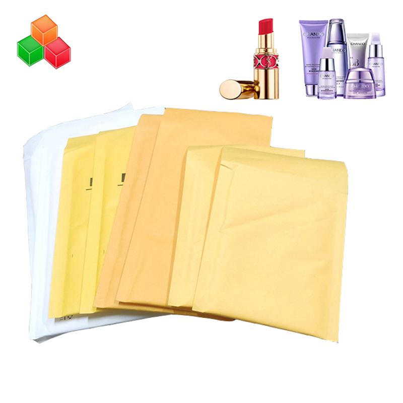 Durable tamaño personalizado de seguridad a prueba de golpes bolsas de burbujas de papel kraft sobres de correo acolchado envío sobre bolsa de aire de papel kraft