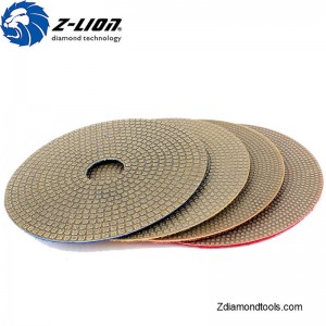 ZLION ZL-123E Almohadillas de pulido de diamante galvanizado de 7 \