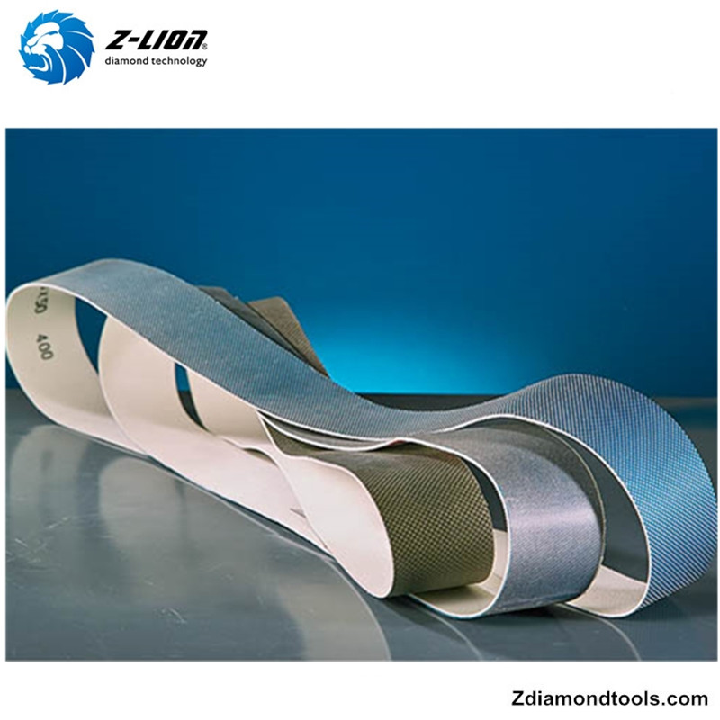 ZLION ZL-EB Cinturón de pulido de herramienta de diamante flexible galvanizado para proyectos de vidrio y piedra