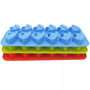 12 moldes de chocolate de silicona con moldes existentes divertidos