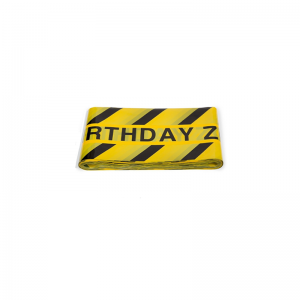 Fábrica de alta calidad PE tráfico construcción policía advertencia seguridad precaución cinta de barricada personalizada