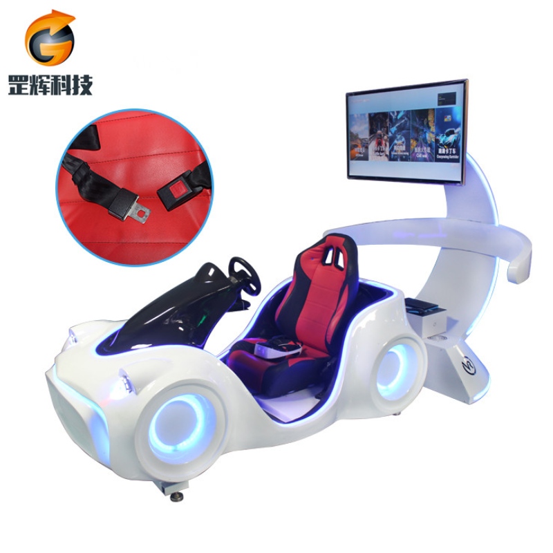 VR racing car Equipo de parque temático de venta caliente global de tres ejes