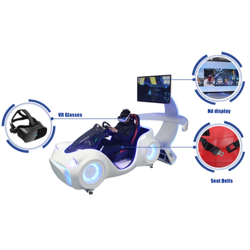 Equipo de parque temático de venta caliente VR Racing Global de tres ejes 3DOF