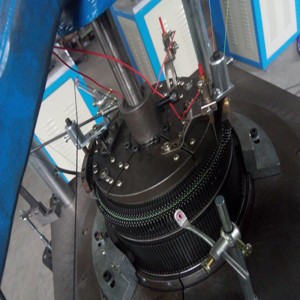 Máquina de tejer con soporte de rodilla con doble brazalete de muñeca computerizado