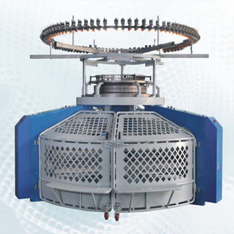 Máquina de tejer circular de ancho abierto de punto único computarizado de alta velocidad de fábrica