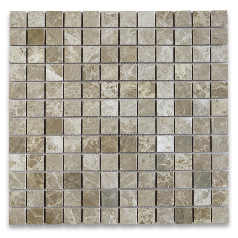 Emperador Light 1x1 Mosaico de azulejos cuadrados pulido