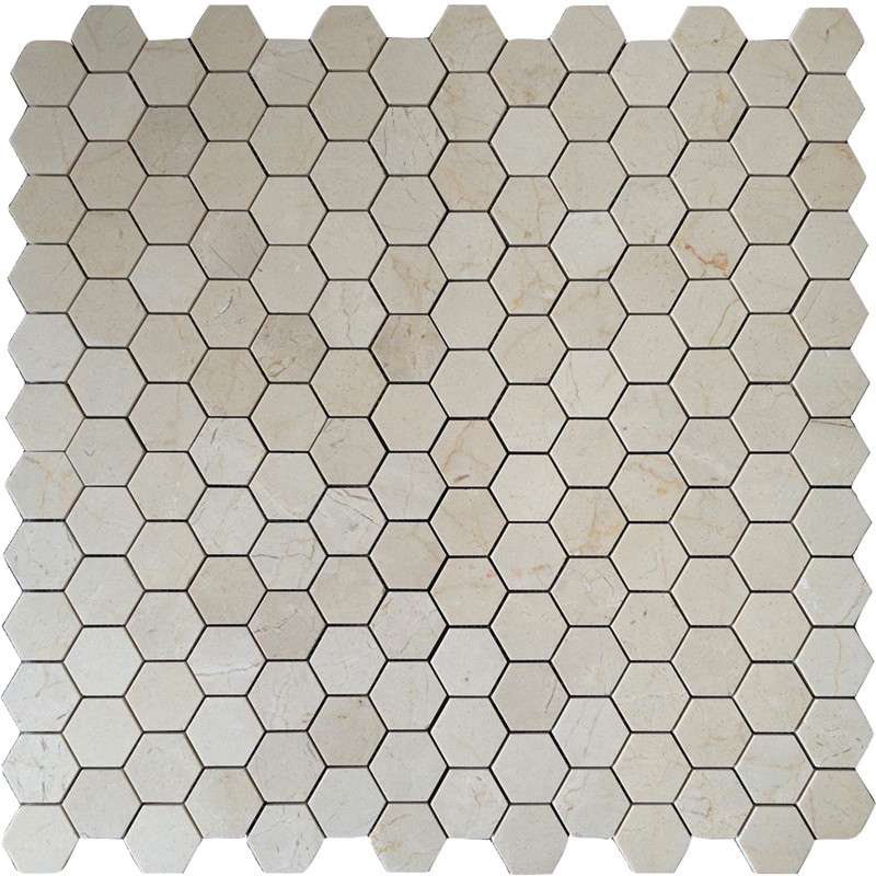 Emperador Light 1x1 Mosaico de azulejos cuadrados pulido