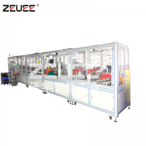 Barredora de piezas de robot cepillo lateral conjunto de ruedas máquina de ensamblaje automático