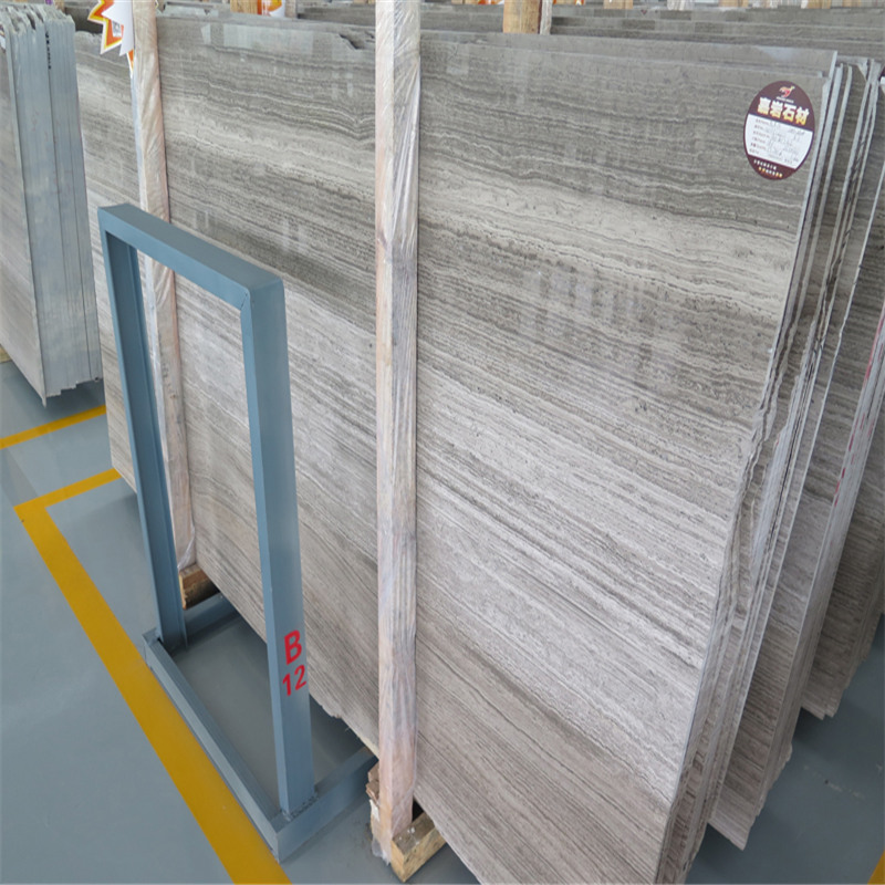 Losa de mármol de grano de madera de China Serpegiante Gey